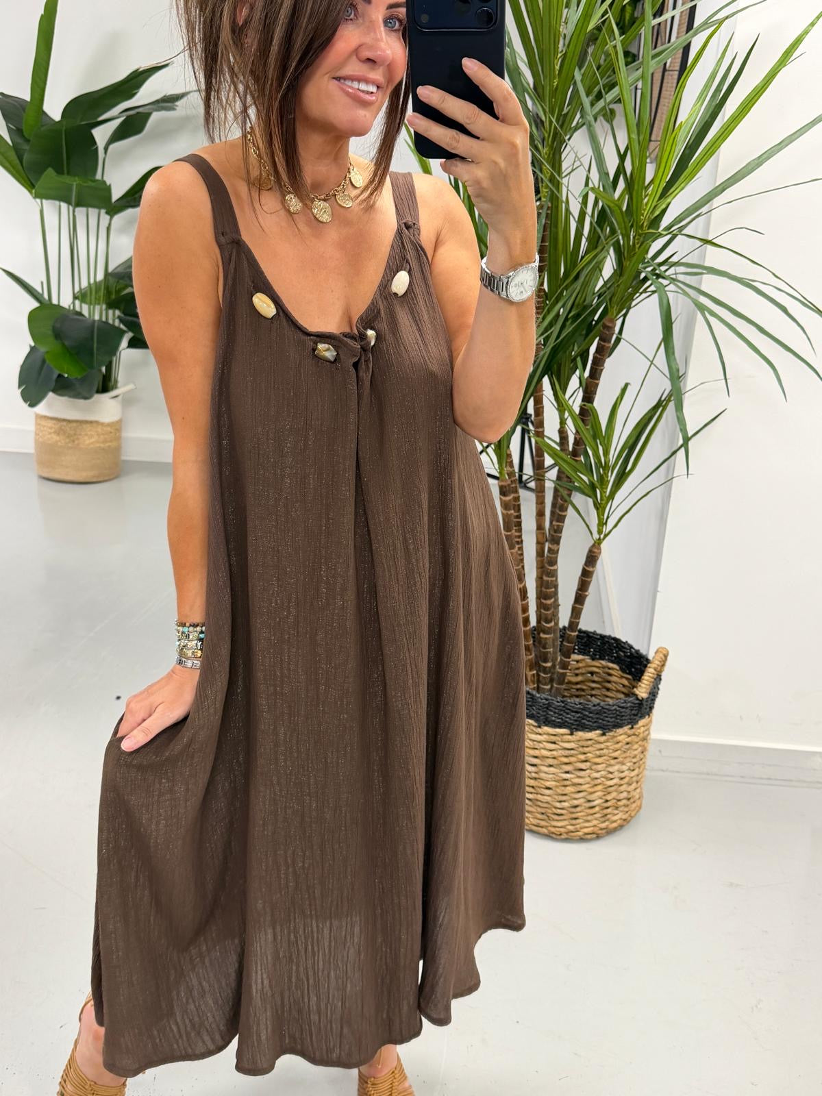 Bondi Sands Summer Dress - Chocolate