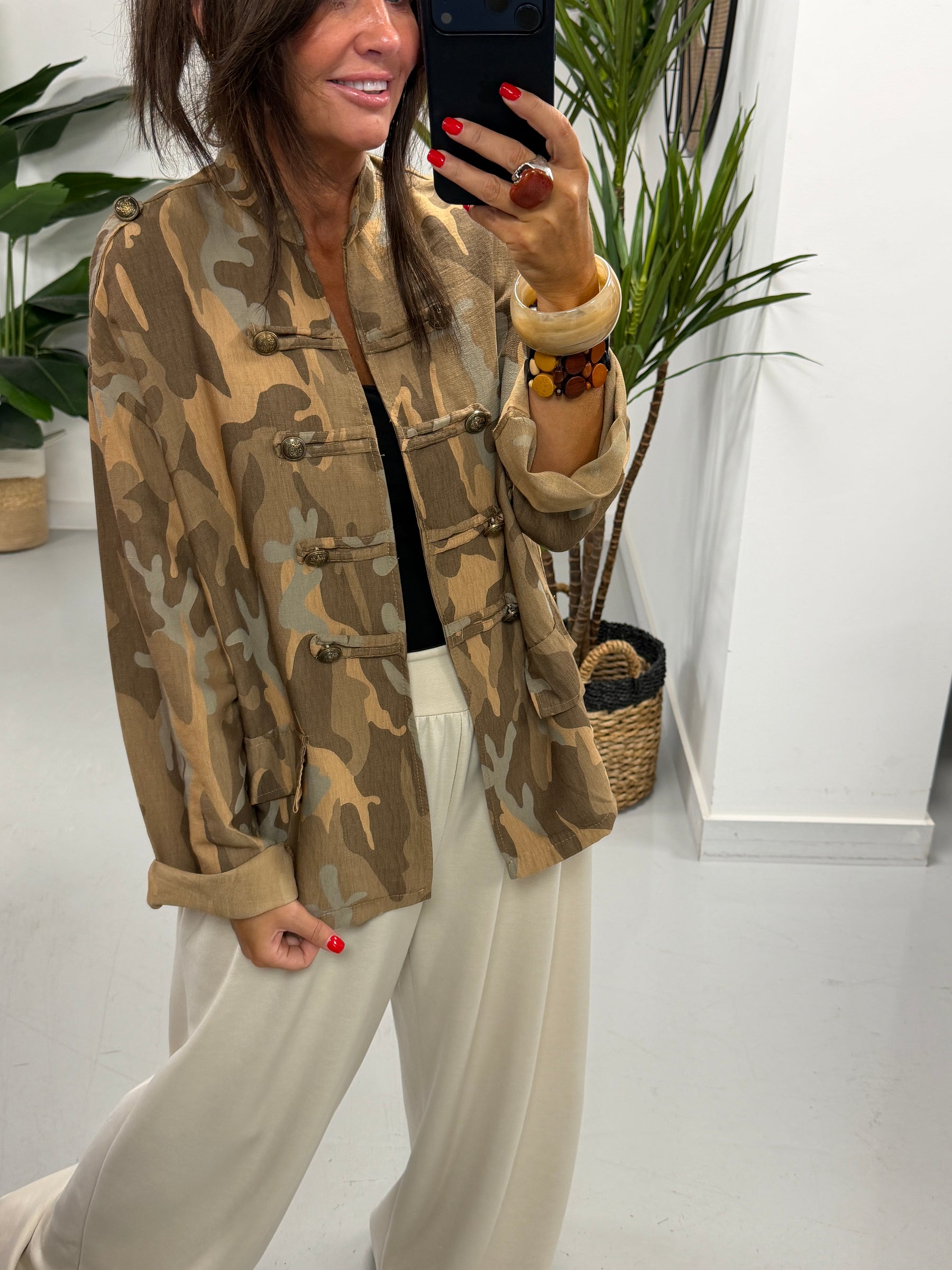 Camo Military Jacket - Sandstorm