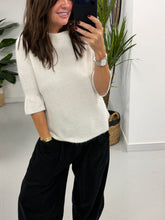 The Drift Ruffle Sleeve Knit - Winter White (Size 10-16)