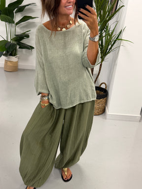 Basic Cotton Top - Khaki