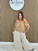 Palma Puff Sleeve Bardot - Camel