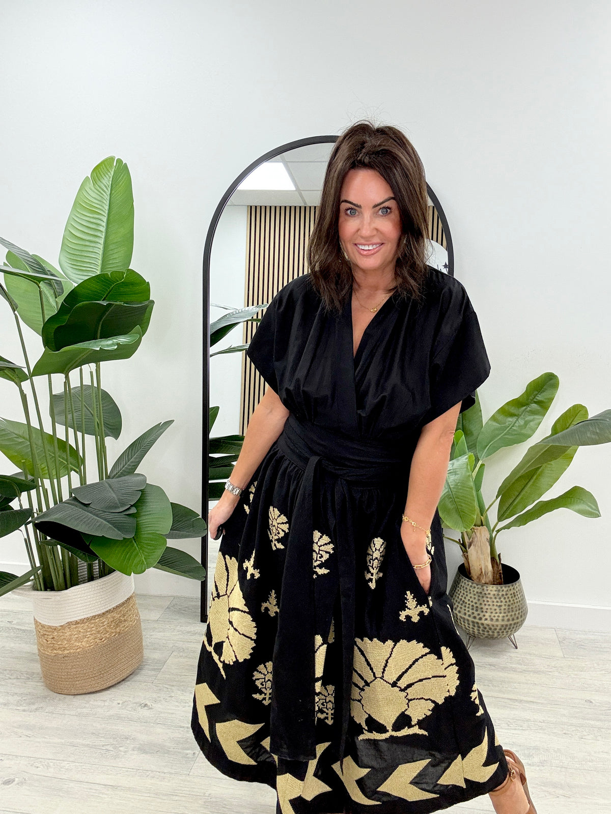 The Mulan Wrap Dress - Black
