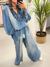 Deniably Denim - Wide Leg Trouser - Light Denim (Due in within the week)