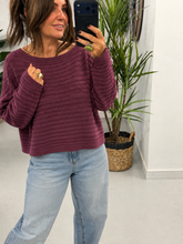 The Bromley Ribbed Knit- Aubergine (Size 10 - 14)