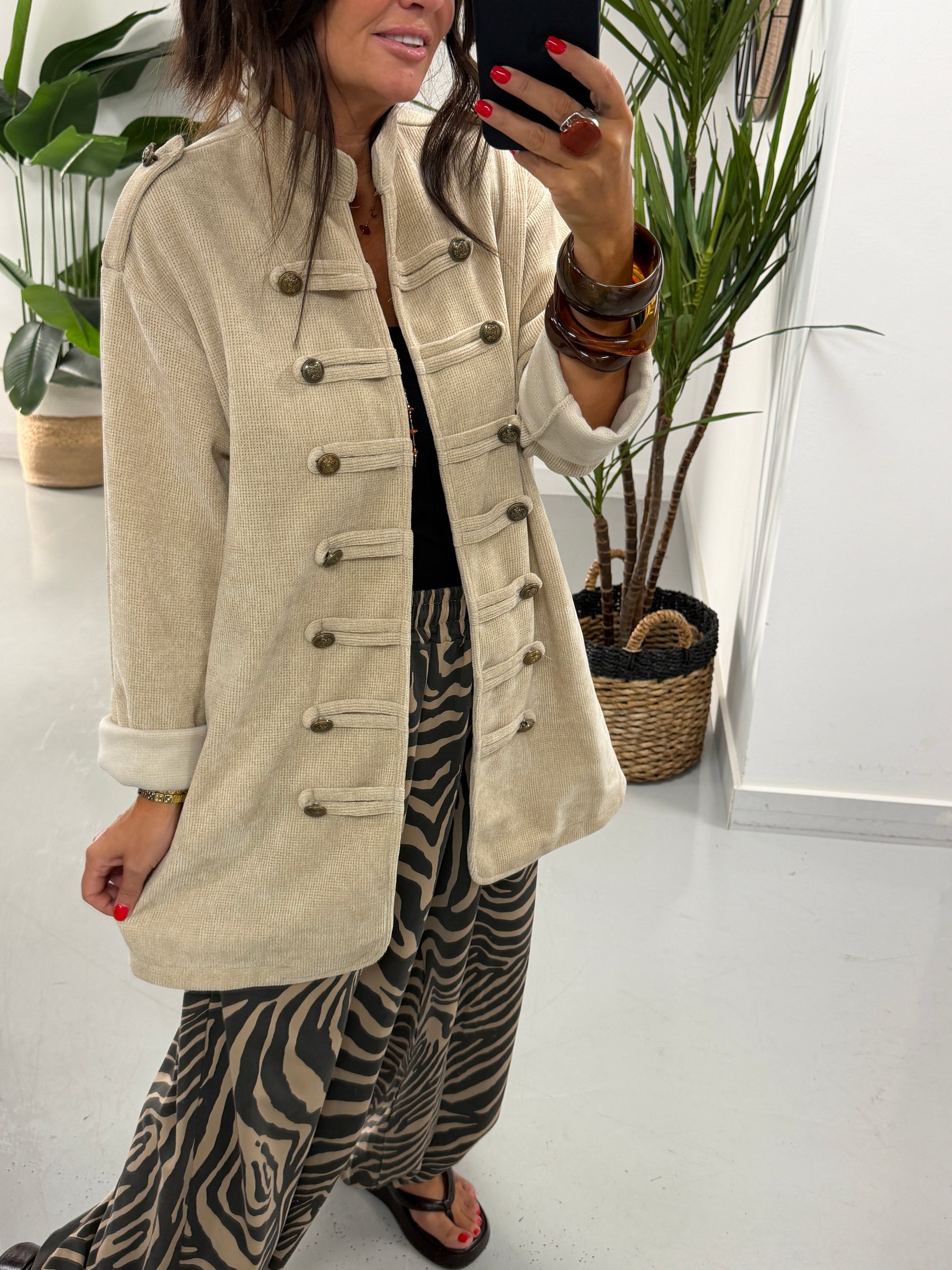The Big Softie Military Jacket - Cream