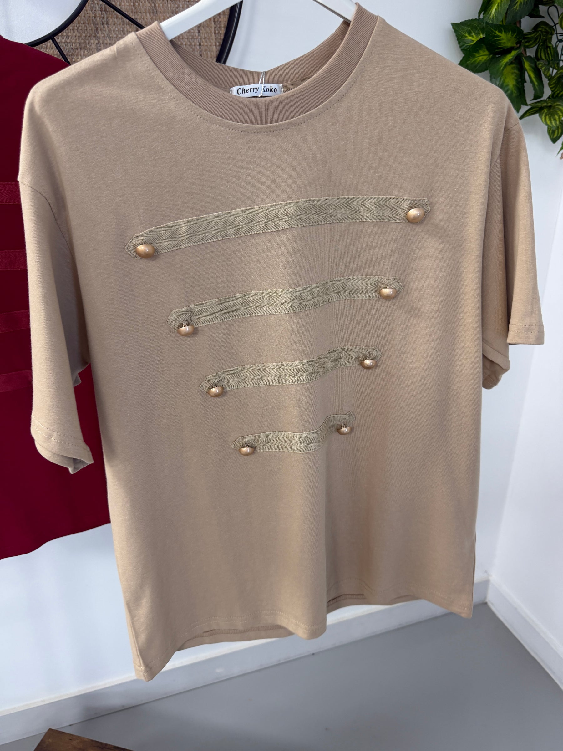 Military Tee- Camel
