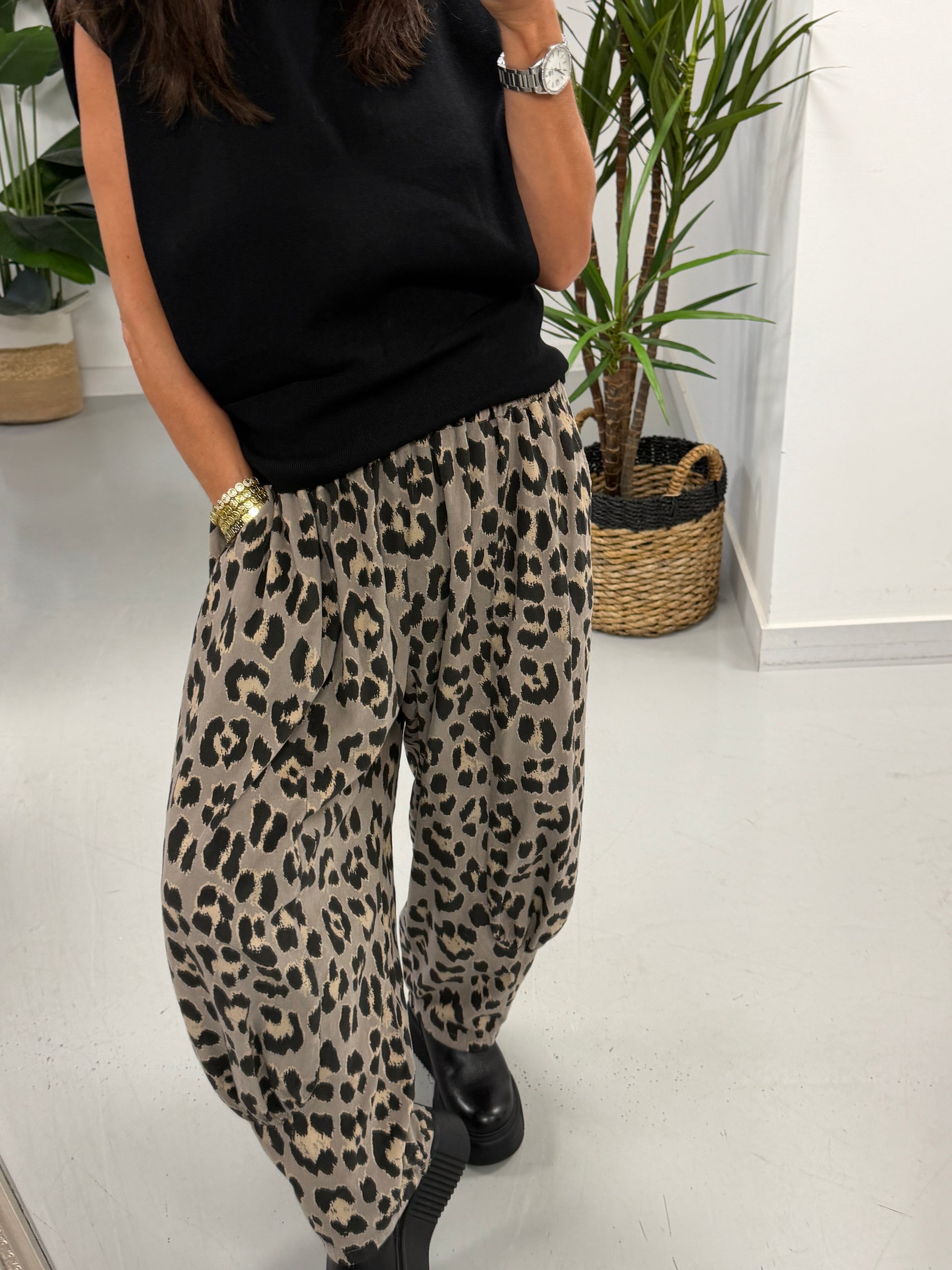 The Animal Needlecord Joggers - Stone (Size 10-18)