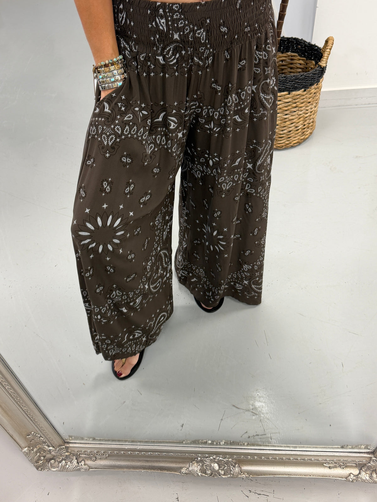 The Paisley Palazzo - Chocolate