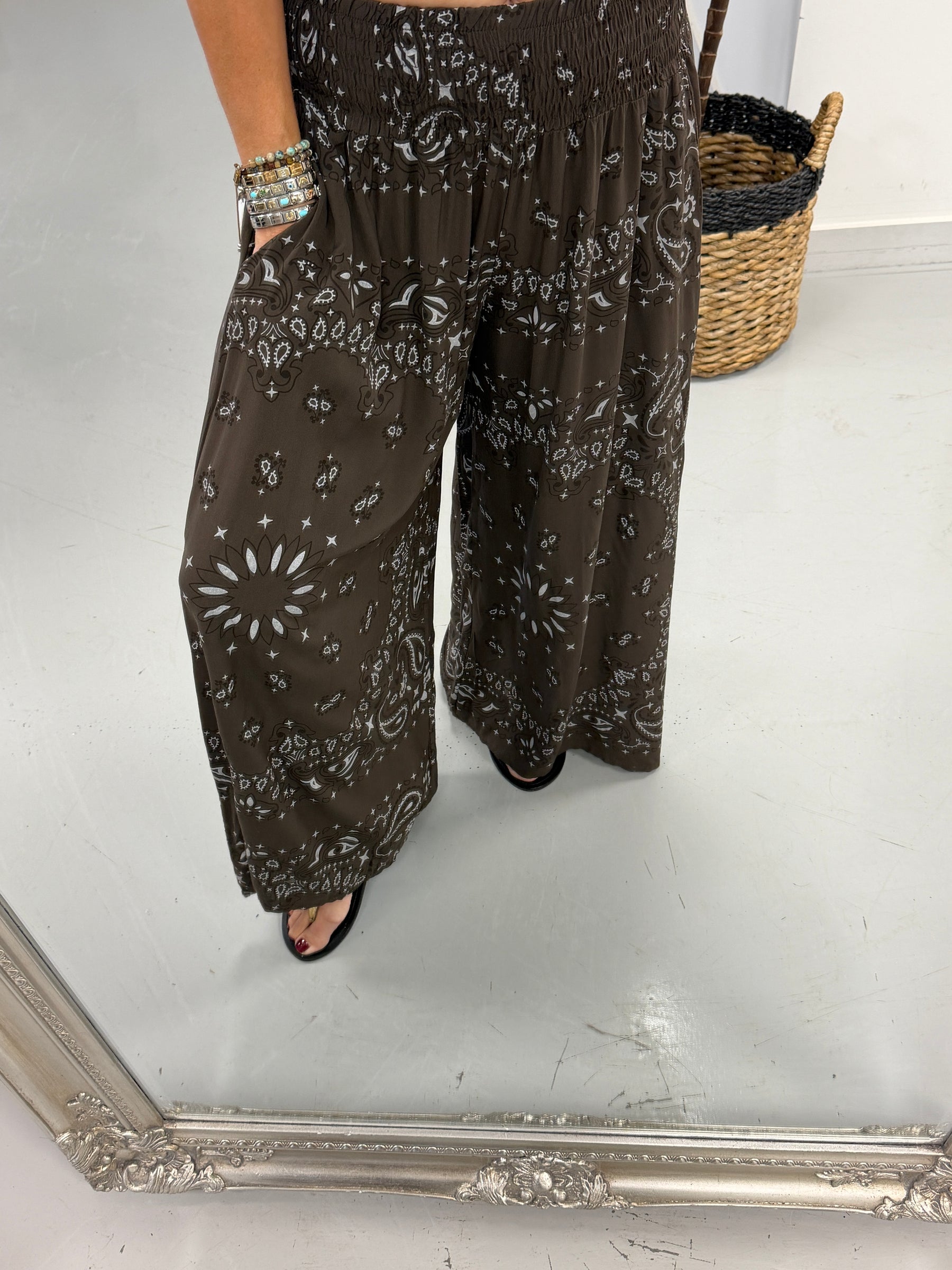 The Paisley Palazzo - Chocolate