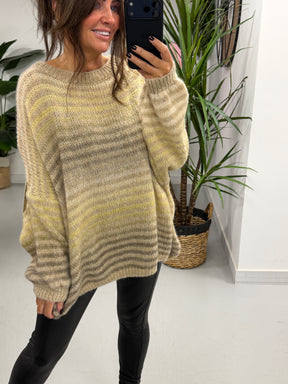 The Indie Rustic Stripe - Cream/Mocha (Size 12-18)