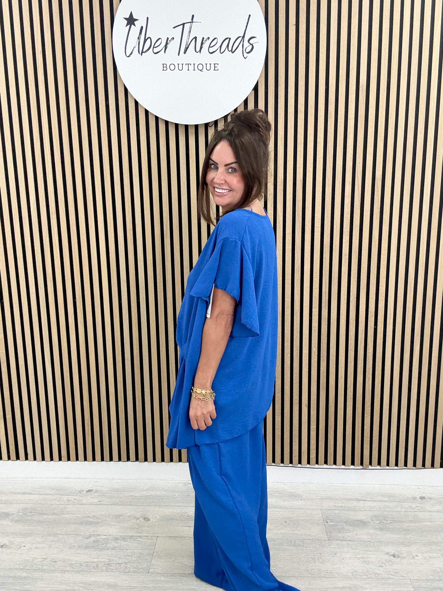 Lisbon Pleat Co-Ord - Classic Royal