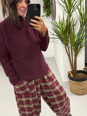 Asher Soft Knit - Aubergine