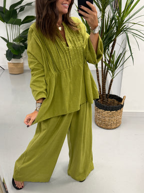 The Alessia Rustic Tunic - Pistachio