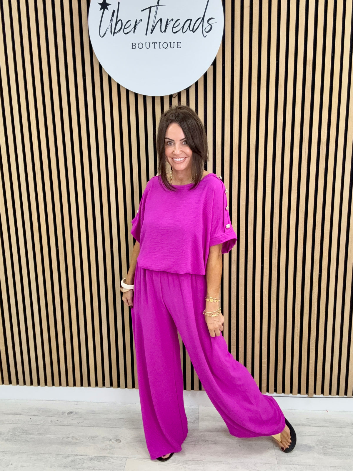 Military Two Piece - Magenta