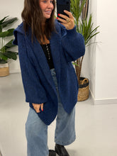 Slouchy Hooded Cardigan - Navy (Size 10-16)