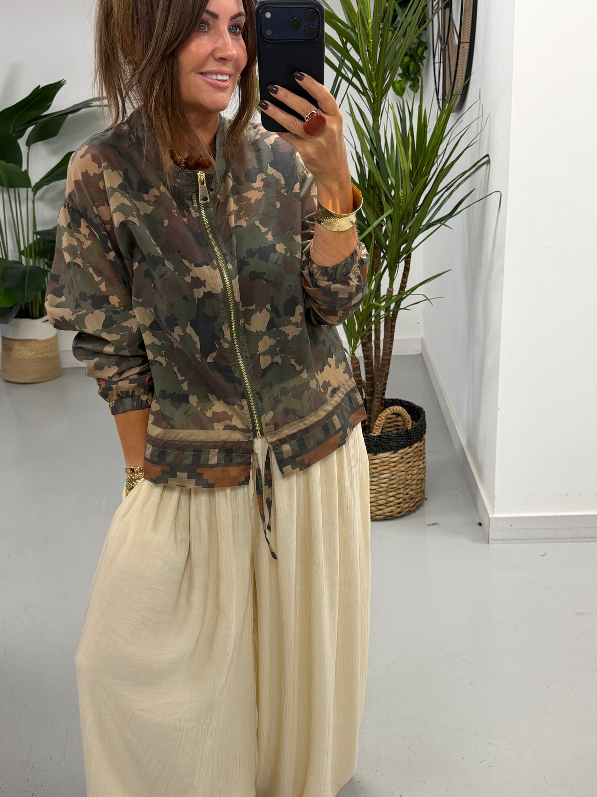 Lightweight Camo Jacket - Khaki