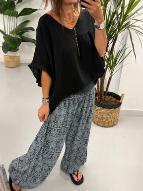 Ali Baba Slouch Pants - Grey Elephant