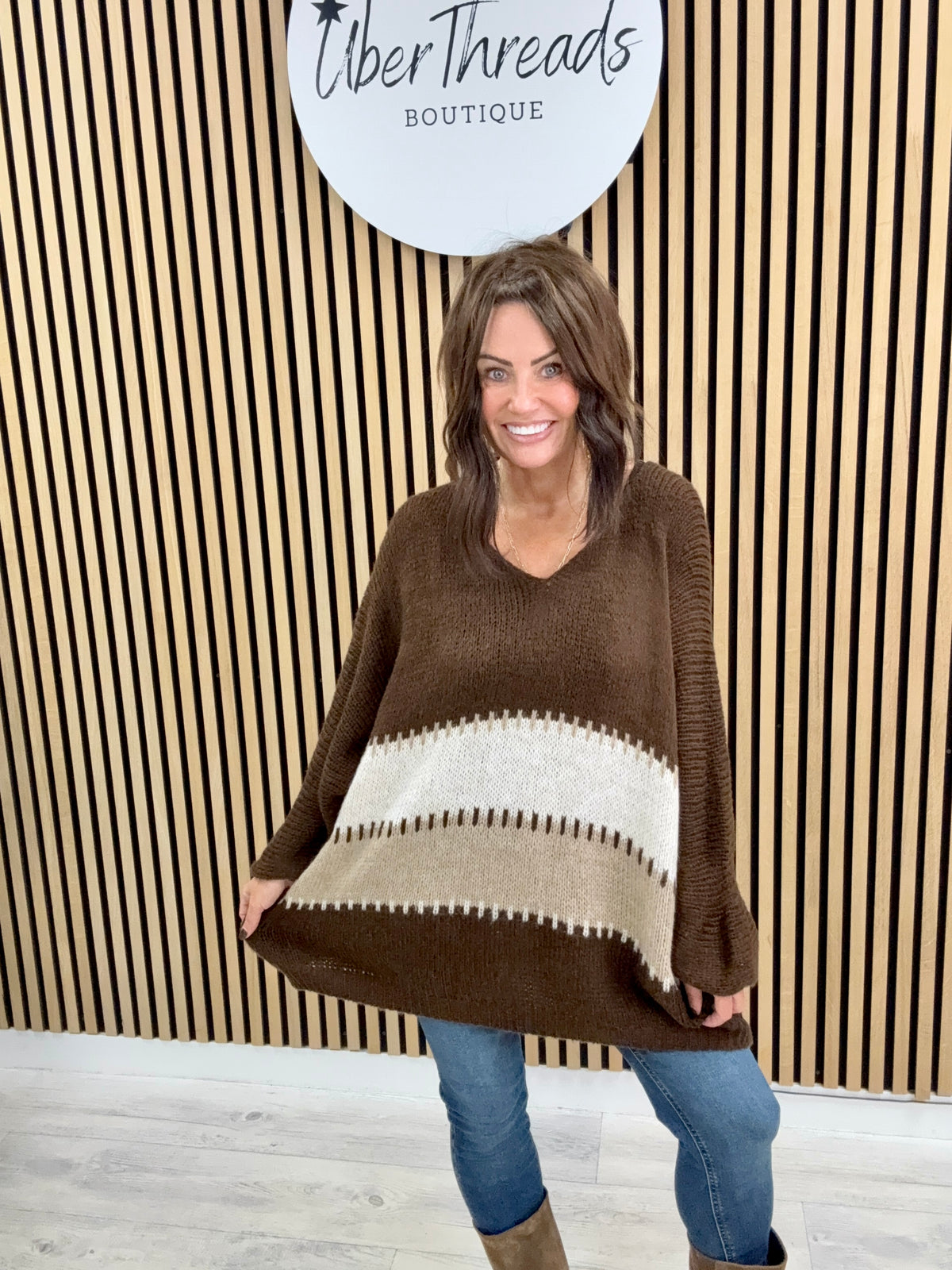 The Soft Stitch Knit - Chocolate