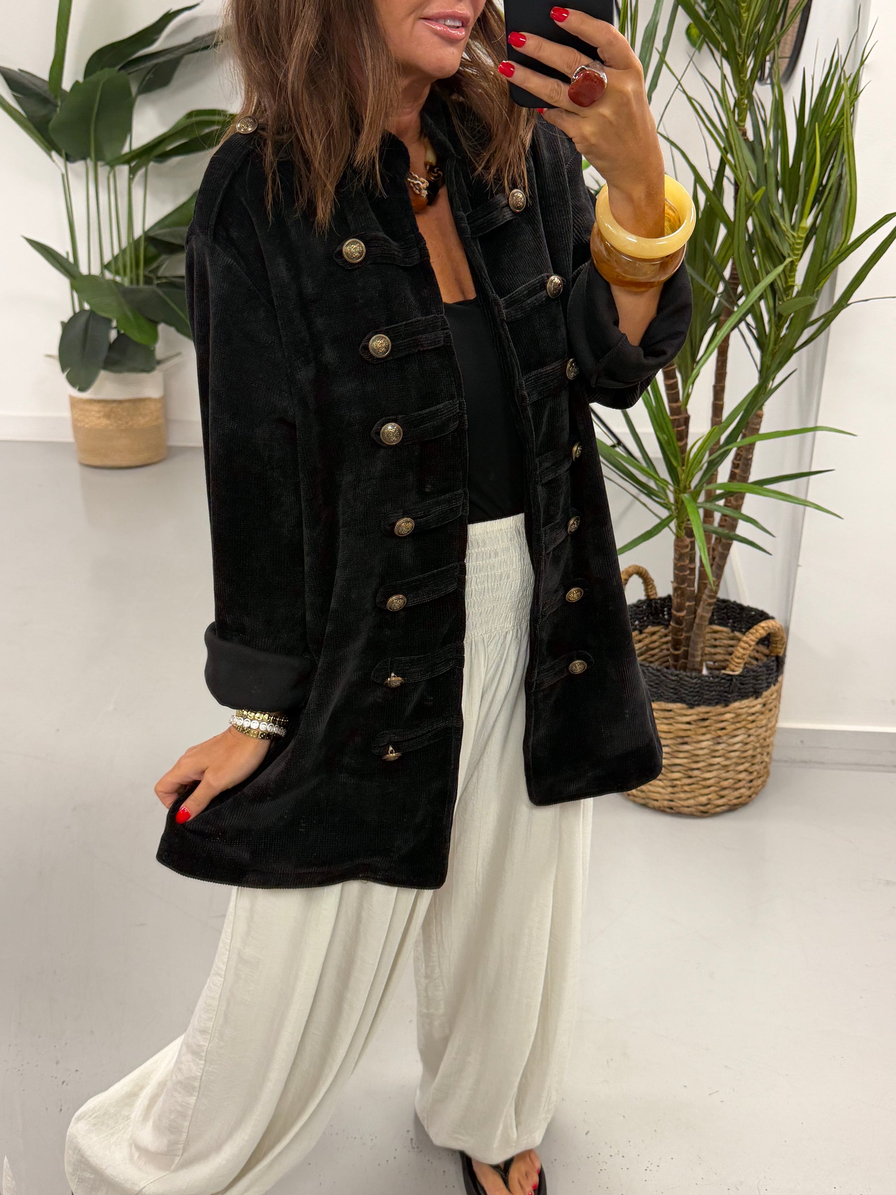 The Big Softie Military Jacket - Black