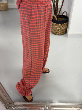 The Deluxe Gingham Bloomers - Pink/Mocha
