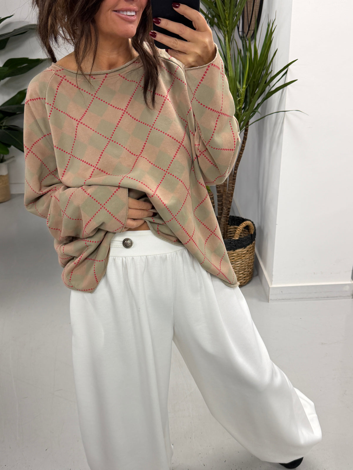The Soft Touch Military Balloon Joggers - Winter White (Size 10-16)