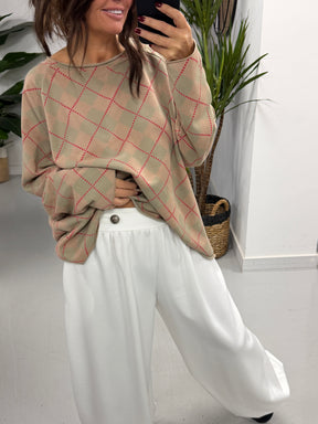 The Soft Touch Military Balloon Joggers - Winter White (Size 10-16)