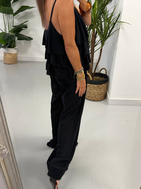 Crinkle Rara Co Ord - Black