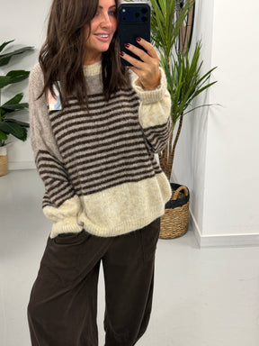 The Tulip Needlecord Joggers - Chocolate (Size 10-14)