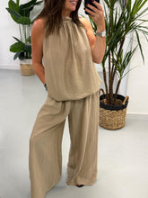The Halterneck Crinkle Co Ord - Mocha