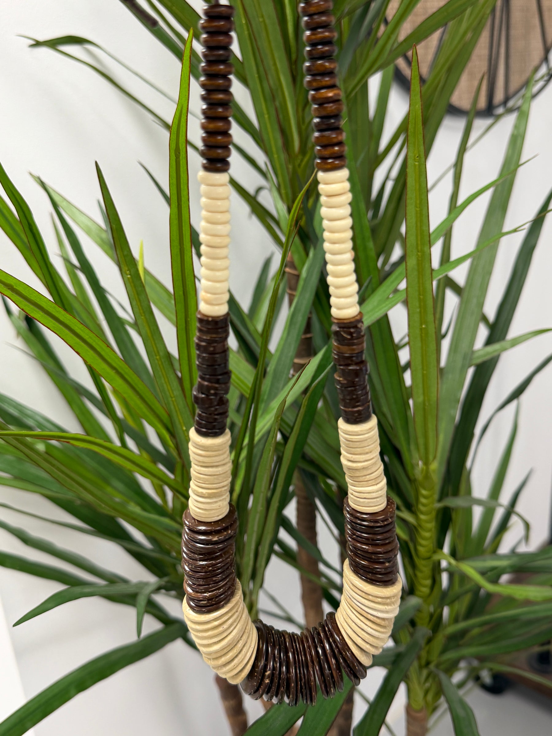 Driftwood Disc Necklace