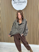 The Harris Asymmetric Zipped Jacket - Chocolate