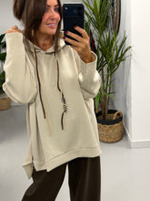 Scuba Hooded Sweater- Cream (Size 12-16/18)