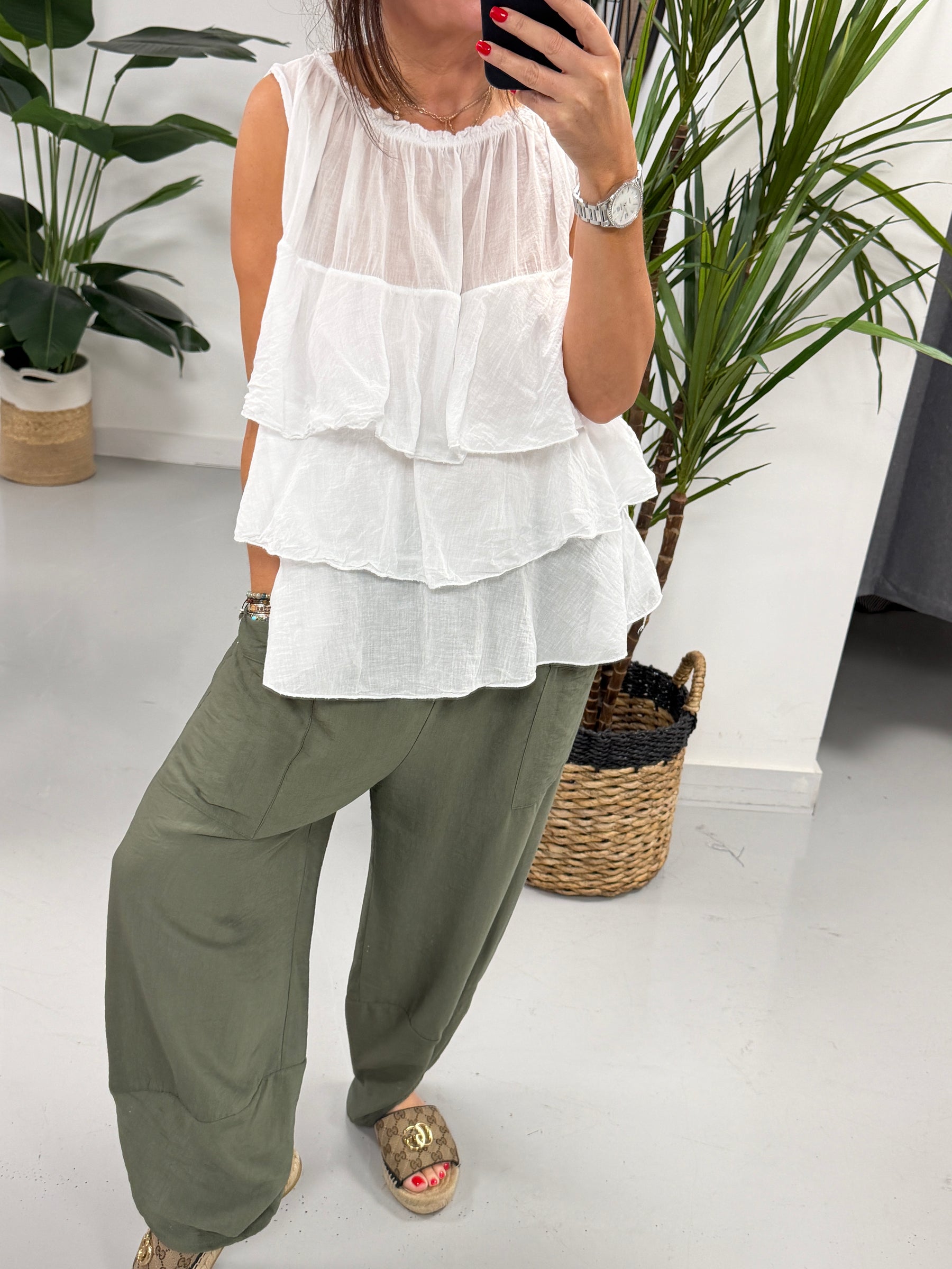 The Summer Tulip Trousers - Khaki
