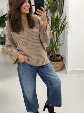 The Bromley Ribbed Knit- Camel  (Size 10 - 14)