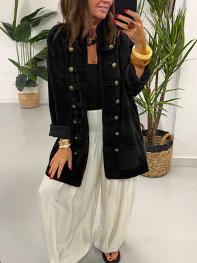 The Big Softie Military Jacket - Black