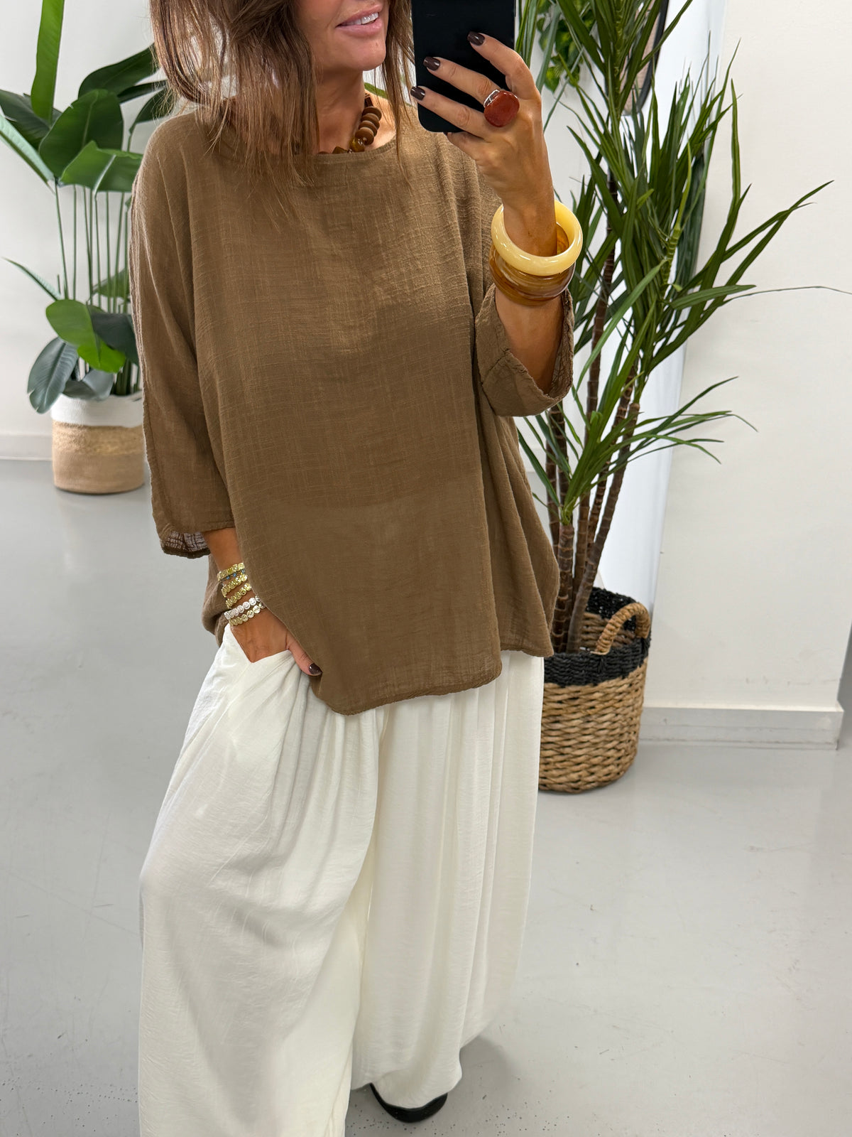 Basic Cotton Top - Copper Size 2