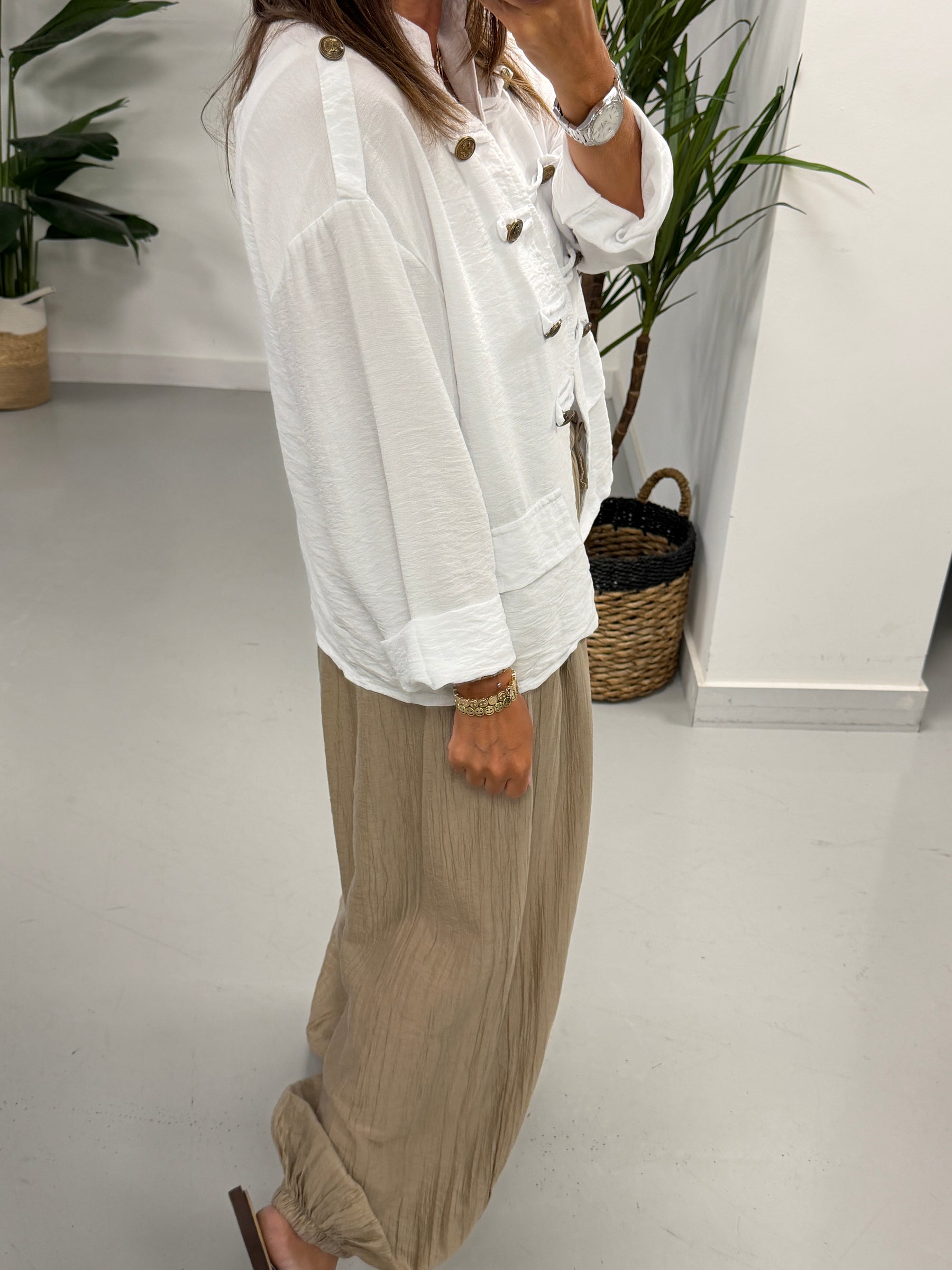 Military Jacket - White