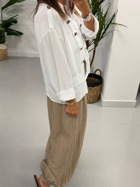 Military Jacket - White
