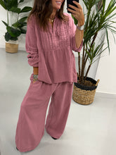 The Alessia Rustic Tunic - Raspberry