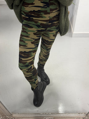Soft Touch Leggings - Khaki Camo