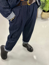 Denim Heaven Striped Belted Trouser
