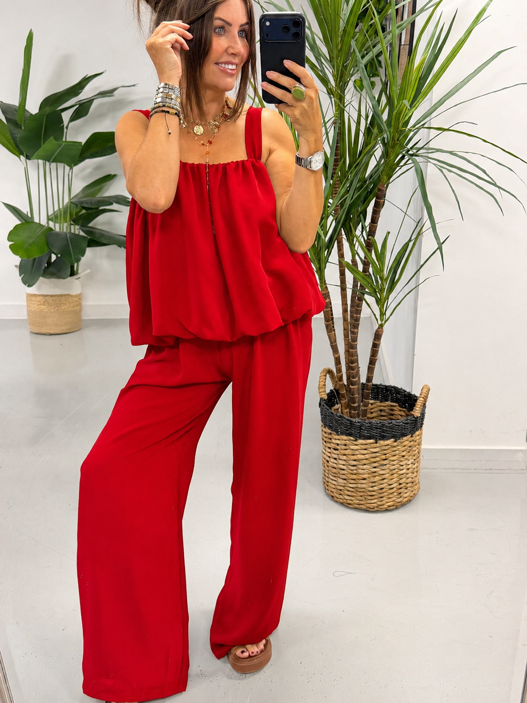 Bubble Two Piece  - Red