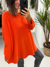The Chelsea Round Neck Knit - Orange