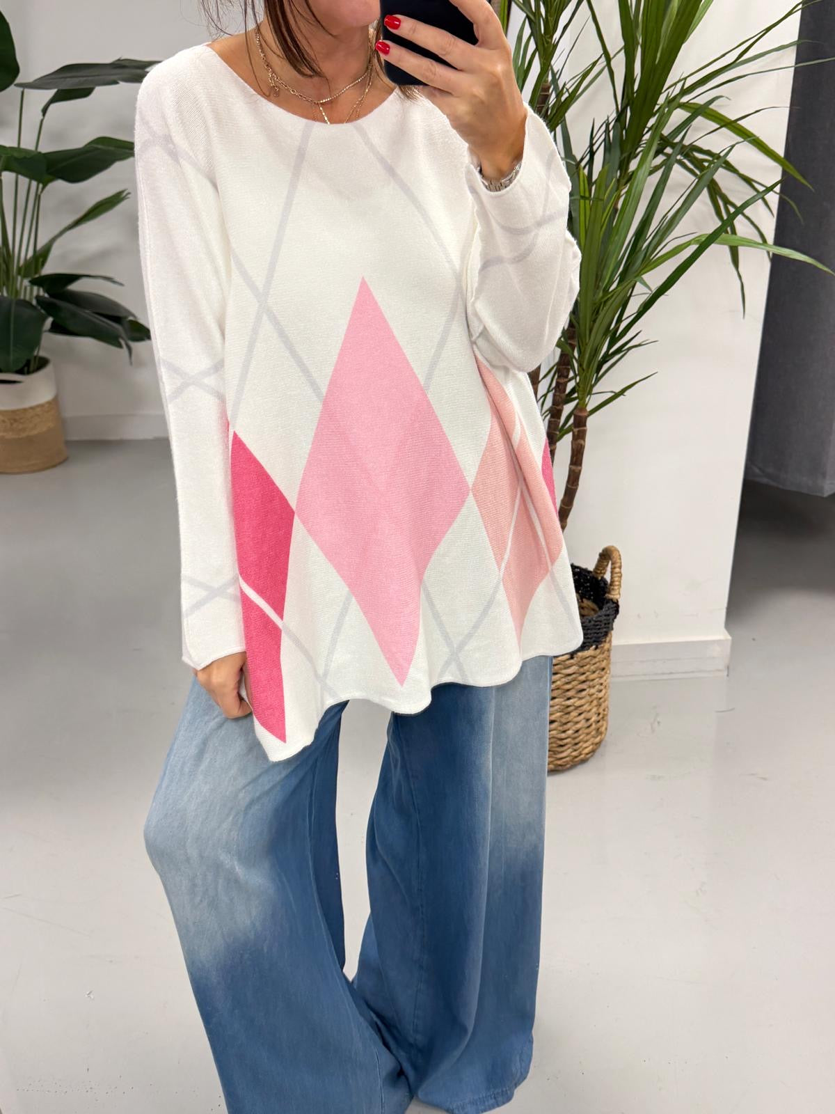 The Argyle Soft Knit - The Pinks (Special Buy - No Blue Light)