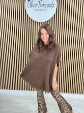 The Sleeveless Fringed Knit - Chocolate