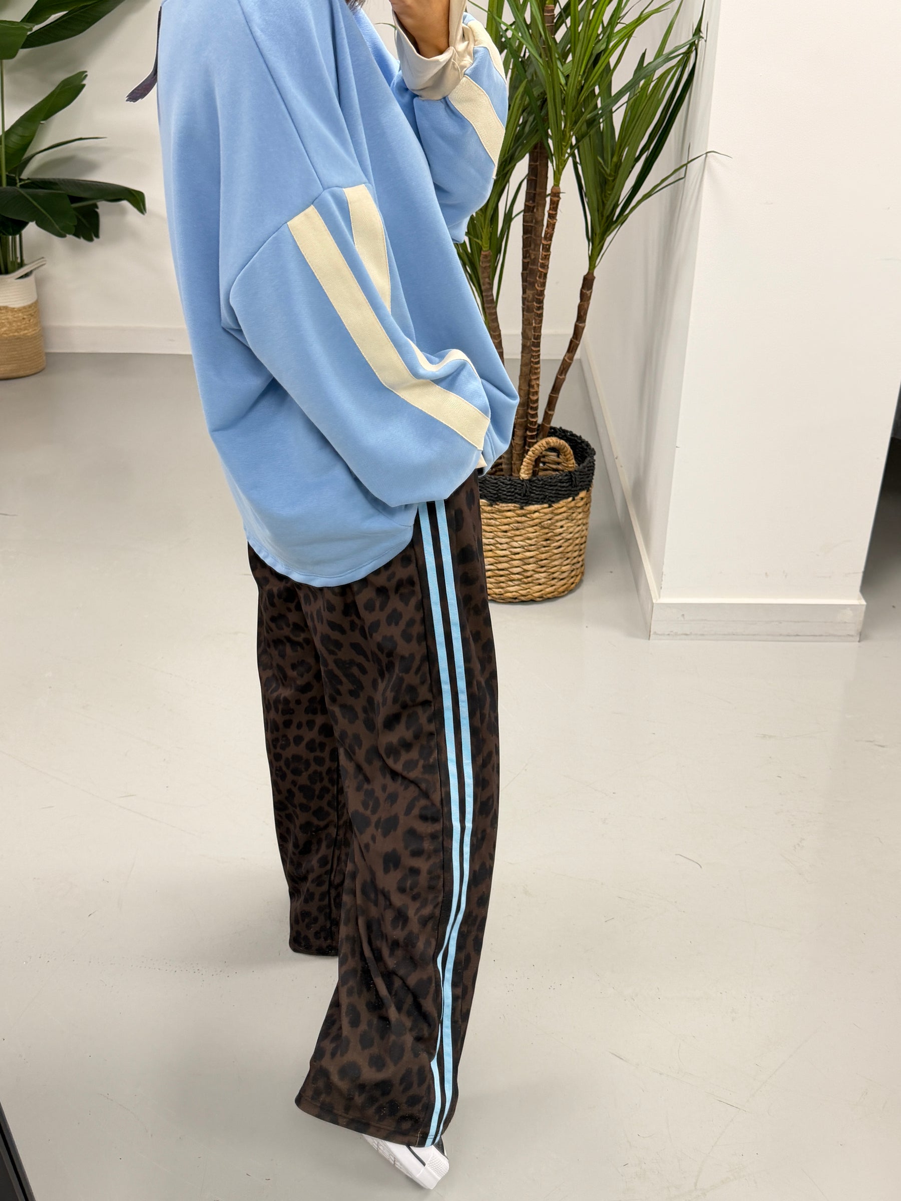 Split Cuff Jersey - Baby Blue