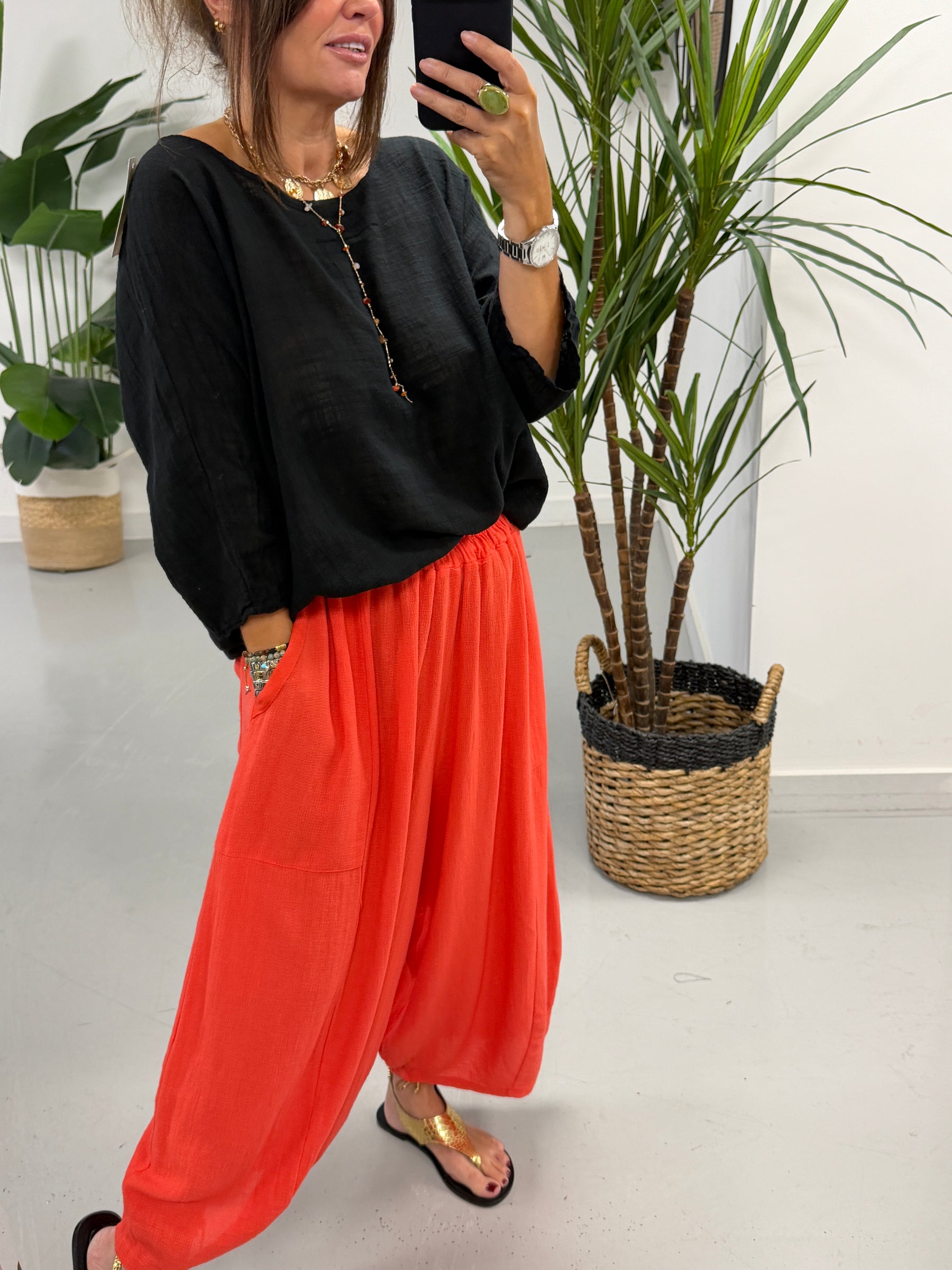 Basic Cotton Top - Black