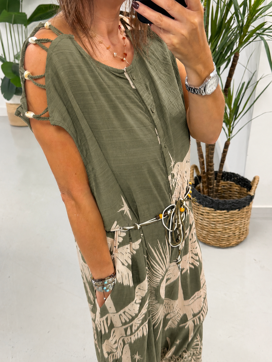 The Arizona Jumpsuit- Khaki