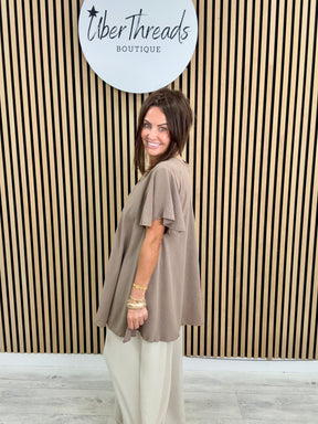 Heidi Swing Tunic - Taupe