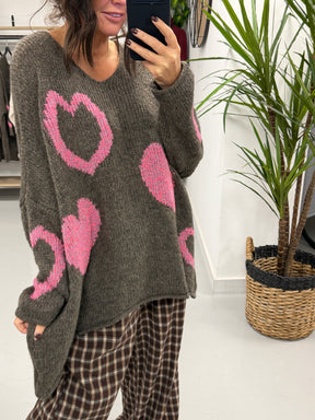 Heart Warmer Soft Knit - Dark Mocha
